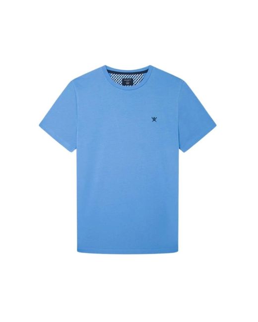 Hackett Baumwoll t-shirt in Blue für Herren