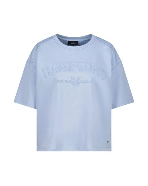 Monari Hamptons Print Sweatshirt in het Blue