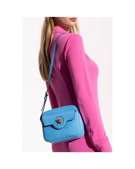 Versace Blue Shoulder Bags