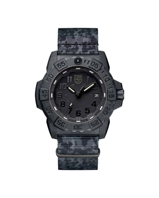 Luminox Accessoires ,Zwart Seal Watch in het Black voor heren