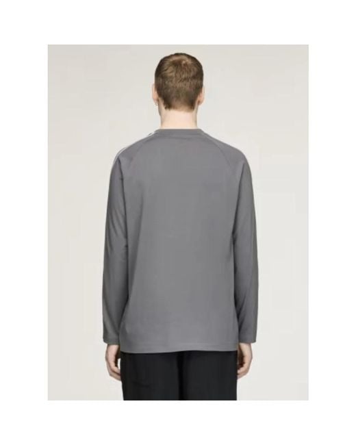Y-3 Gray Long Sleeve T-Shirts for men