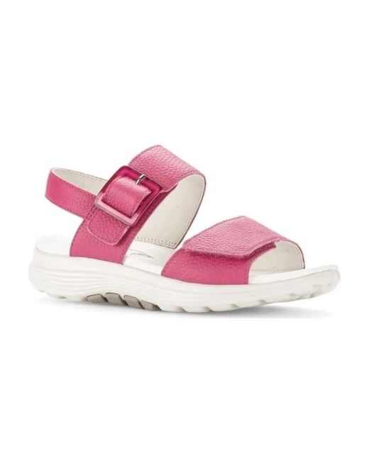 Gabor Pink Flat Sandals