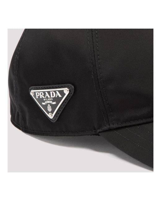 Prada Black Re-Nylon Baseball Cap