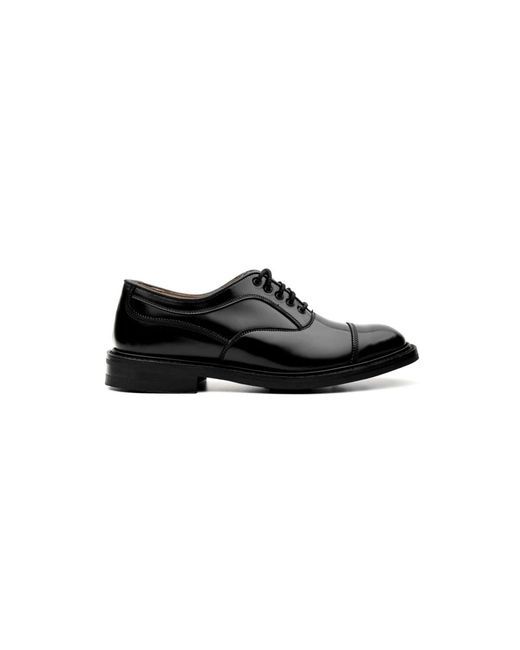 Tricker's Schwarze flache schuhe in Black für Herren