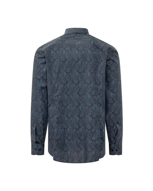 Etro Blue Casual Shirts for men