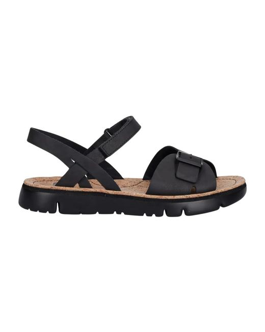 Flat Sandals Camper en coloris Black