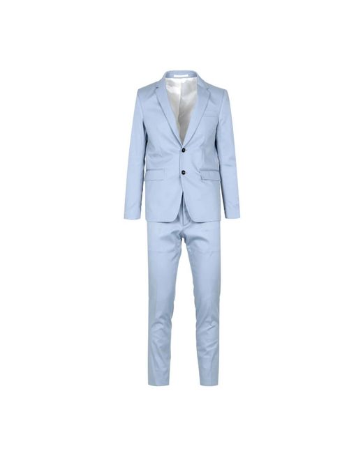 Grifoni Kostuums ,Blauw ,Katoen Lichtblauwe Katoenen Jas Sigarettenbroek in het Blue voor heren