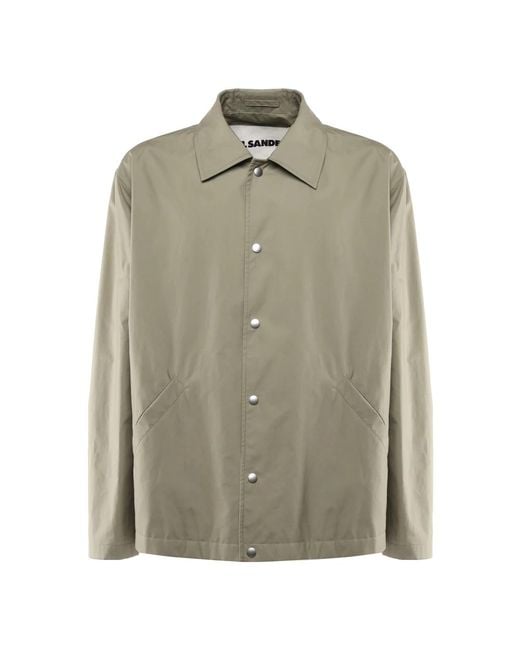 Jil Sander Green Light Jackets for men