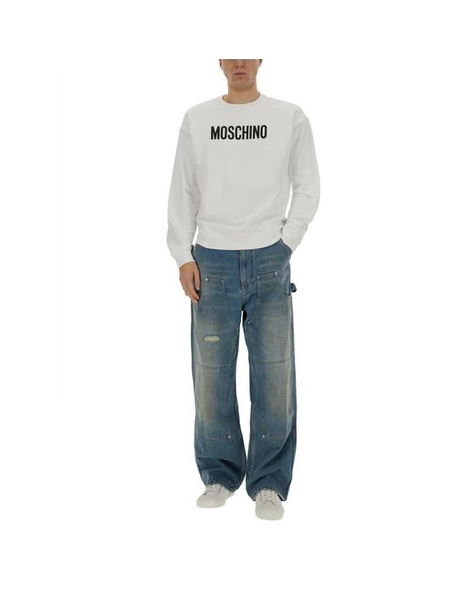 Moschino Blue Loose-Fit Jeans for men