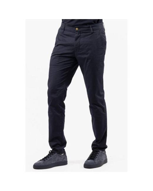Jeckerson Blue Chinos for men
