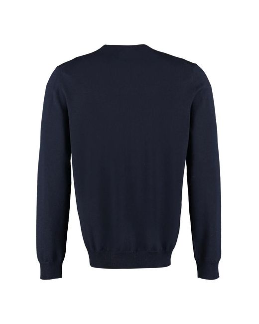 THE (Alphabet) Blue Round-Neck Knitwear for men