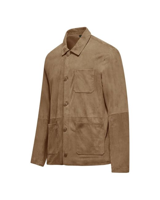 Light Jackets di Bomboogie in Brown da Uomo