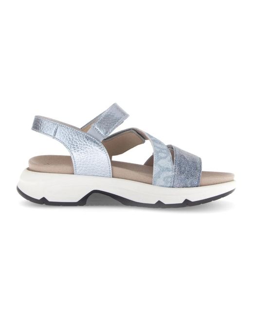 Gabor Blue Bequeme Damensandalen Zum Spazierengehen