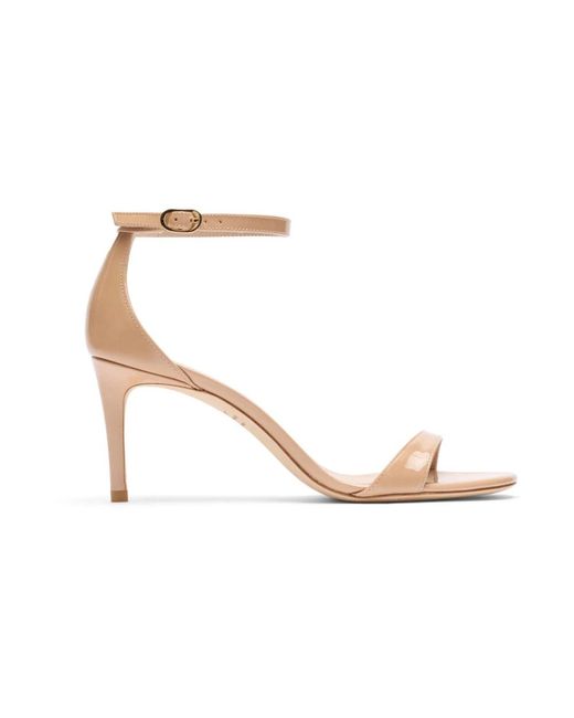 Stuart Weitzman High Heel Sandals in het Metallic