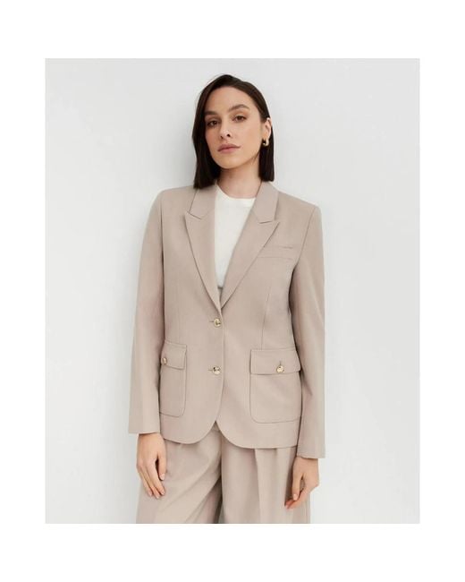 Anine Bing Natural Blazers