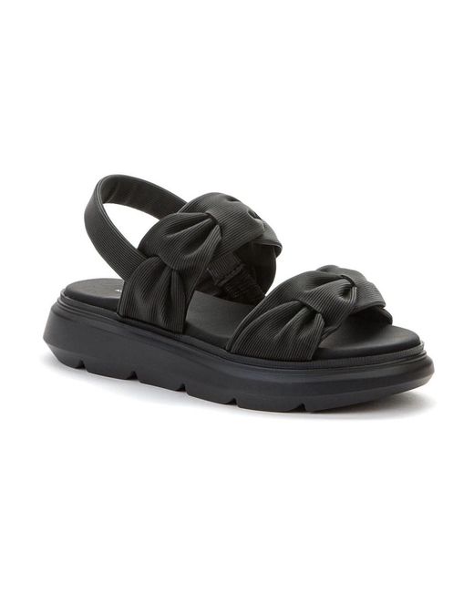 Keddo Black Flat Sandals