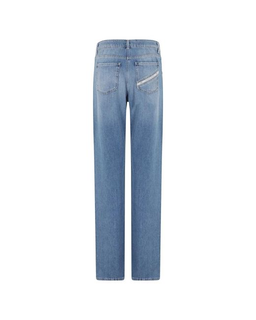 Elisabetta Franchi Blue Straight Jeans