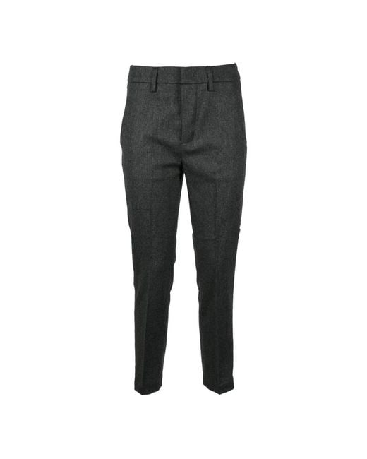 Dondup Gray Slim-Fit Trousers