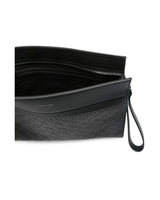 Ferragamo Black Clutches
