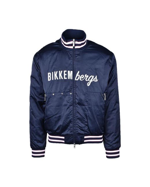 Bikkembergs Blue Bomber Jackets for men