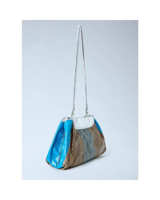 Dries Van Noten Blue Shoulder Bags