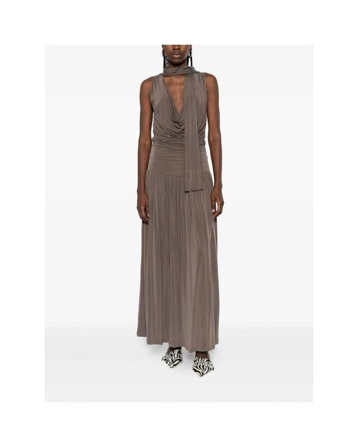 AYA MUSE Brown Maxi Dresses