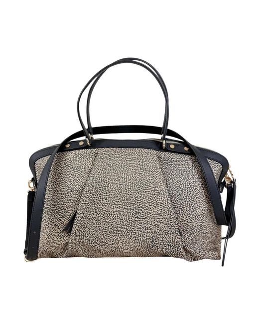 Borbonese Gray Handbags