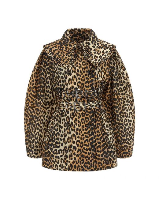 Ganni Brown Trench Coats