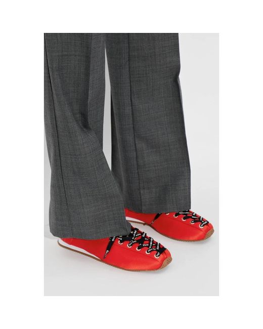 Ganni Red Sneakers