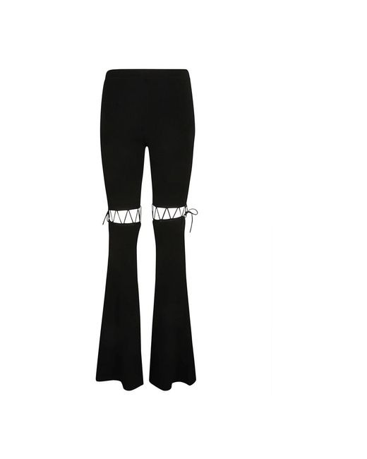 Nensi Dojaka Black Wide Trousers