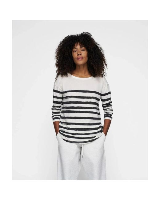 Long Sleeve Tops 10Days en coloris Black