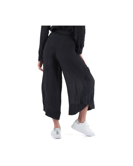 Trousers > wide trousers Emporio Armani en coloris Black
