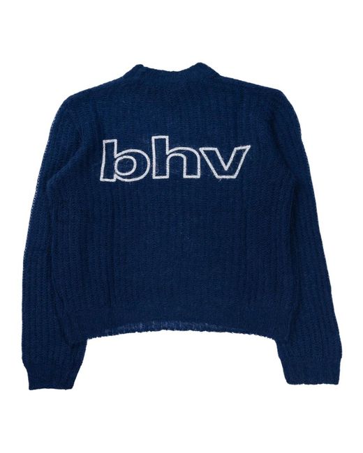 M I S B H V Blue Round-Neck Knitwear for men