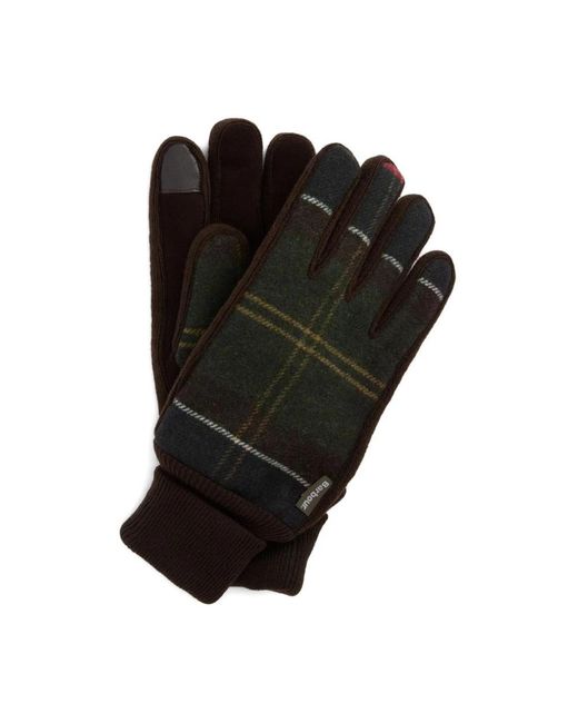 Barbour Accessoires ,Veelkleurig ,Tartan Gloves in het Black