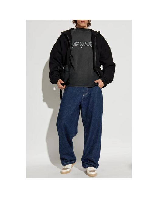 Represent T-Shirts in het Black voor heren