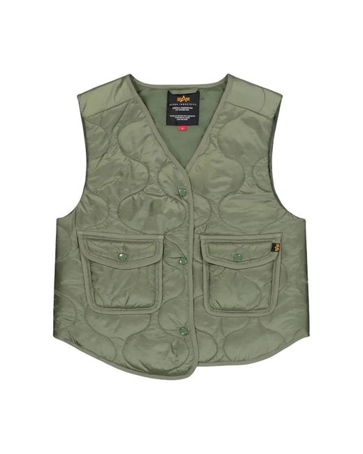 Vests Alpha Industries en coloris Green