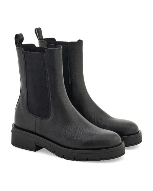 Ferragamo Black Chelsea Boots