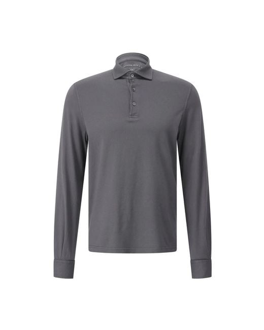 Fedeli Gray Polo Shirts for men