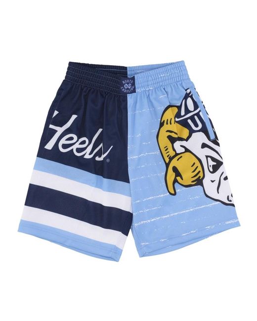 Mitchell & Ness Fitness ,Veelkleurig ,Polyester Ncaa Jumbotron 3.0 Basketball Shorts in het Blue voor heren