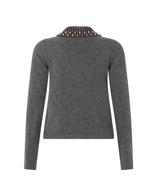 Alberta Ferretti Gray Cardigans