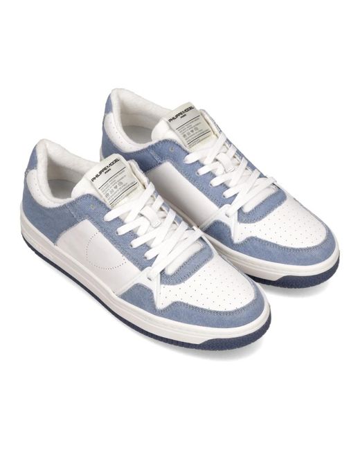 Philippe Model Blue Sneakers for men