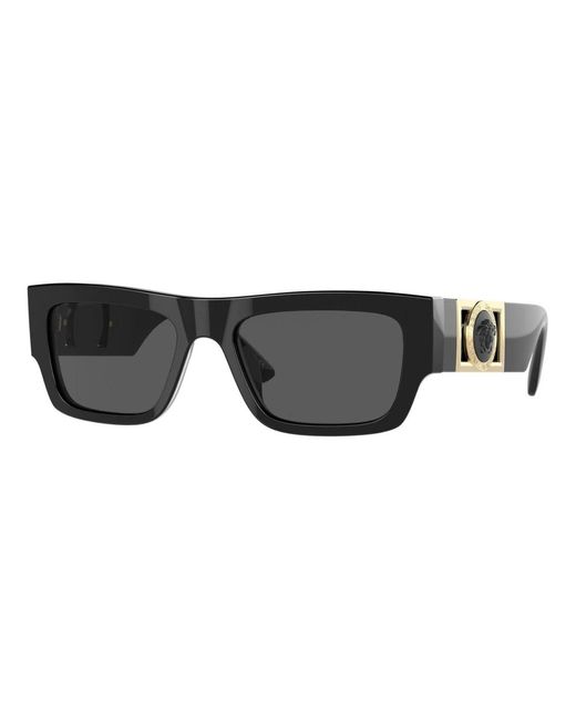 Versace Schwarze/graue sonnenbrille,weiße/graue sonnenbrille,havana sonnenbrille mit dunkelbronze in Black für Herren