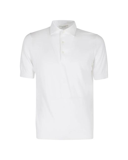 FILIPPO DE LAURENTIIS White Polo Shirts for men