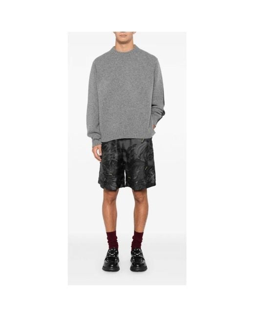 Gucci Gray Two-Tone Sweater for men