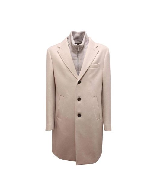 Eleventy Single-Breasted Coats in het Brown voor heren