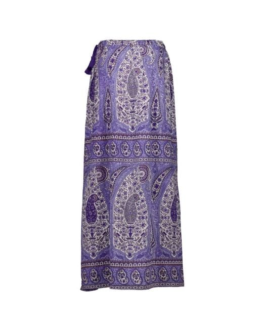 Antik Batik Purple Maxi Skirts