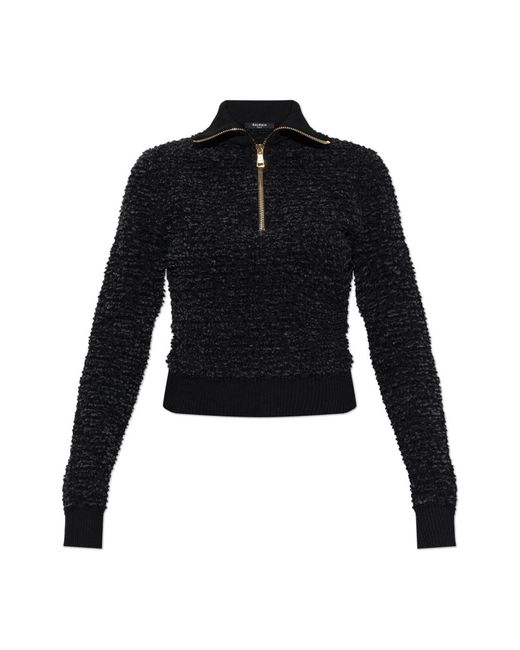 Turtlenecks Balmain de color Black