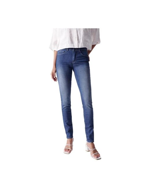 Salsa Jeans Blue Skinny Fit Jeans
