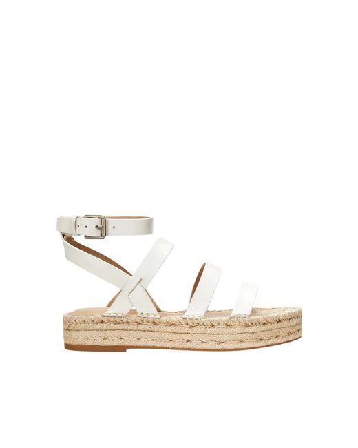 Ralph Lauren Natural Flat Sandals