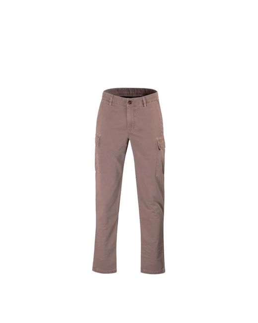 Slim-Fit Trousers Moorer de hombre de color Gray